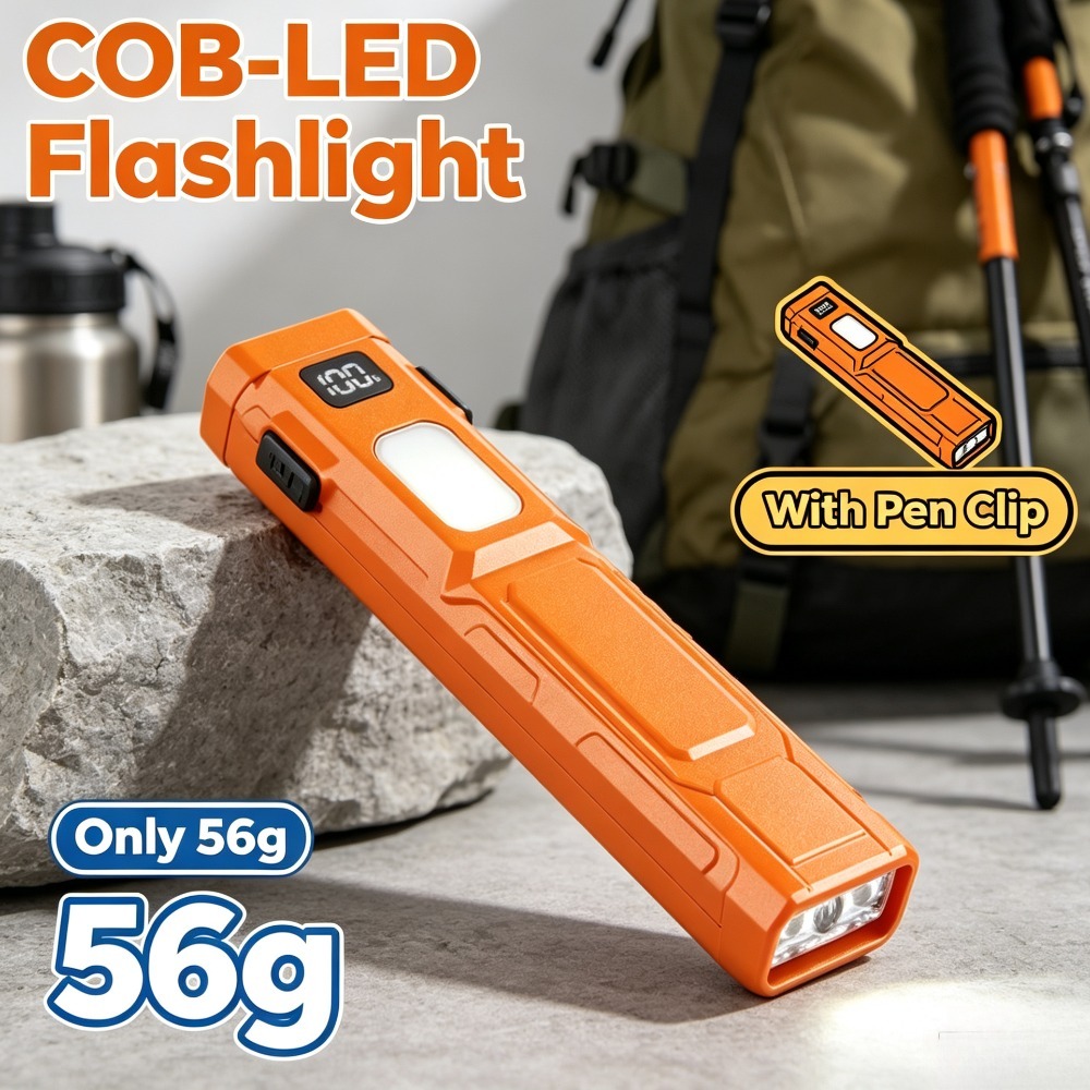 Outdoor Adventure Trips - مصباح يدوي LED من نوع COB